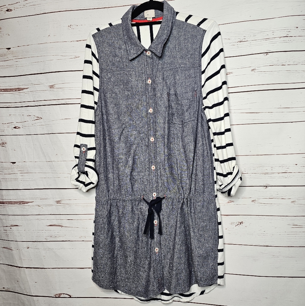 Anthropologie Postmark Rowena Roll-Tab Sleeve Tunic - Picture 3 of 9